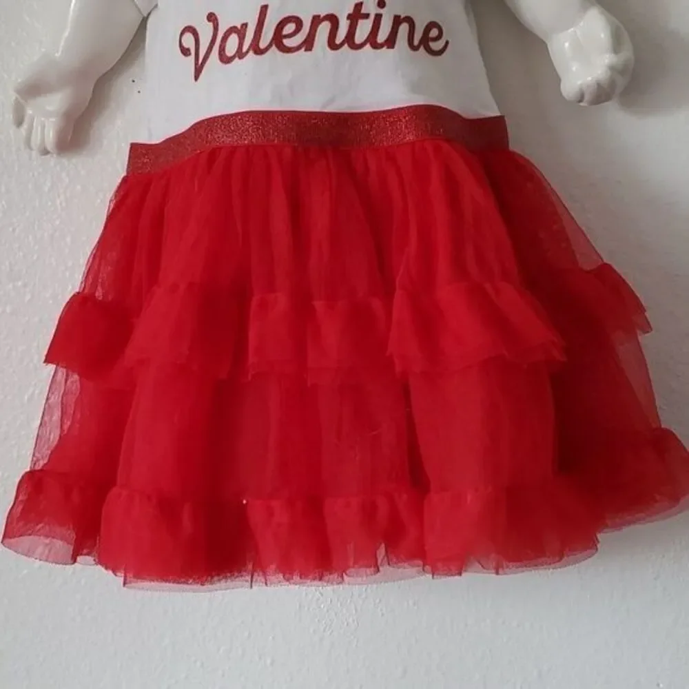 CHILDREN'S PLACE Dress Little Miss Valentine Tutu Skirt TODDLER Girls 18-24 MTHS - Picture 4 of 10